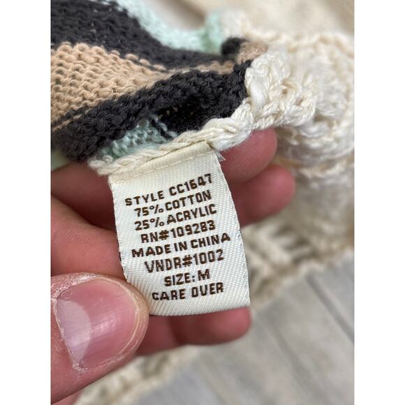 Vintage Havana Women’s M Aztec Boho Crochet Knit Long Sleeve Sweater - Picture 4 of 4